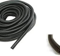 1" X 100 feet Split Wire Loom Flex-Guard Convoluted Tubing – Protective  Split Cable Sleeves for Automotive Home Industrial Electrical Wiring – Black