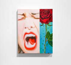 b4 & after :-) 💞 #oilpainting #collagepainting #beforeandafter  #chicagoartist #realismpainting