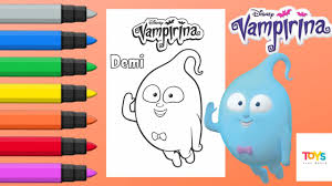 Coloring pages of disney's vampirina. Learn How To Color Vampirina Demi Vampirina Coloring Pages For Kids Learning Youtube