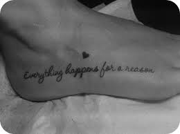 Feminine flowers tattoo on back shoulder. Everything Happens For A Reason Very Good Quote My Life Tattoos At Repinned Net