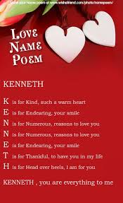 Acrostic Love Name Poem Acrostic Love Poem For Your Name Kenneth You Are Everything To Me K Is For Kind Su Poems For Your Girlfriend Love Poems Acrostic