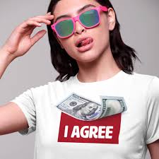 I Agree White T-shirts