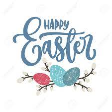 Star whisper is a fun handwritten easter font. Happy Easter Lettering Written With Calligraphic Cursive Font Royalty Free Cliparts Vectors And Stock Illustration Image 96856813