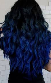 Ombre Hair Black To Dark Blue Super Amazing Haircolor Hairstyles Bluehair Ombrecurlyhair In 2020 Hair Styles Hair Color Dark Blue Ombre Hair