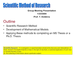See an example in this lesson. Scientific Method Of Research