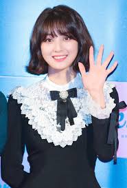 Twice Jihyo Style Laced Ruffle Chest And Cuffs Black Dress Short Hair Styles Black Plain Dress Twice Clothing