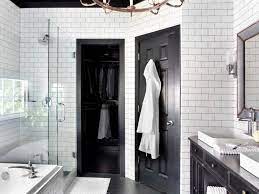 A great advantage of a monochrome bathroom scheme is the opportunity to play with a variety of textures. See How A Black And White Bathroom Goes From Bland To Bold Hgtv