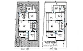 Floor Plan Of Residential House 32 X 60 With Detail Dimension In Autocad Open House Plans Floor Plans Small House Plan