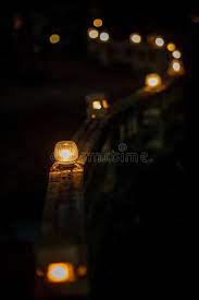 Outdoor Lamp On The Walkway Electrical Light In The Night Image For Background Wallpaper And Objects Stock Photo Image Of Bush House 164358772