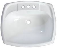 white rectangular plastic lavatory sink
