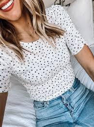 Black And White Polka Dot Top Outfit Polka Dot Top Spring Sale Fashion Jackson In 2020 Fashion Fashion Jackson Eyelet Top Outfit
