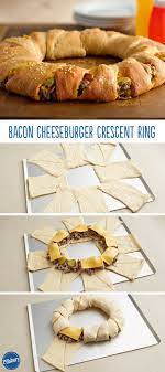 Bacon Cheeseburger Crescent Ring Recipe Recipes Food Crescent Recipes