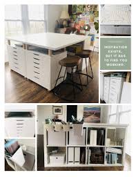 But craft storage often means messy, haphazard clutter with a couple of paint spills to boot. Diy Art Table Plans Etsy Ikea Craft Room Craft Room Tables Craft Tables With Storage