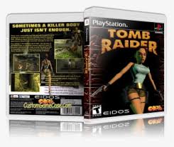 Lara croft in a good mood. Sony Playstation 1 Psx Ps1 Tomb Raider 2 Starring Lara Croft Cover Hd Png Download Transparent Png Image Pngitem