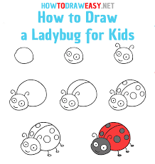 Even though it looks advanced, it's really not. How To Draw A Ladybug For Kids How To Draw Easy
