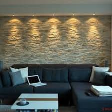 Ein Wohnzimmer Im Richtigem Licht Mediterrane Wohnzimmer Von Rimini Baustoffe Gmbh Steinwand Wohnzimmer Baustoffe Ziegelwande