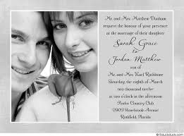 Cozy Picture Wedding Invitation Samples Civil Wedding Photo Wedding Invitations