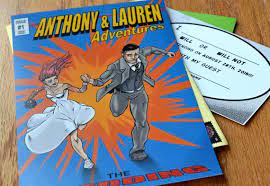 Comic Book Style Wedding Invitation Customized Unique Made Etsy Comic Book Wedding Comic Book Invitations Book Wedding Invitations