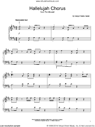 Handel Hallelujah Chorus Sheet Music For Piano Solo Pdf Sheet Music Piano Sheet Music Hallelujah Chorus