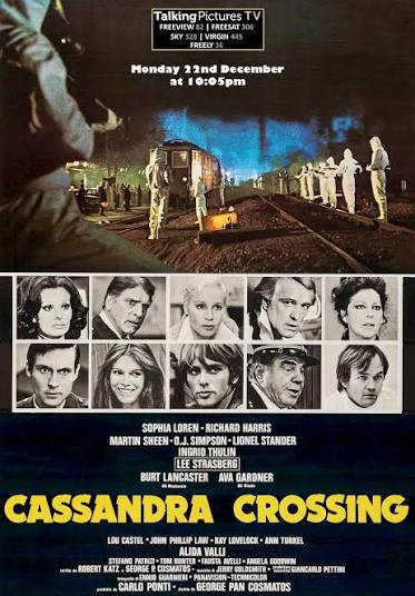 THE CASSANDRA CROSSING (1976) 💥 Monday 22nd December at 10:05pm Classic  nerve shredding disaster movie with an epic star cast, lead by Sophia  Loren, Richard Harris, Ava Gardner, Burt Lancaster, Lionel Stander