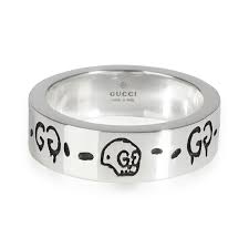 Gucci Ghost Ring Aureco Black Finish In Sterling Silver Mygemma