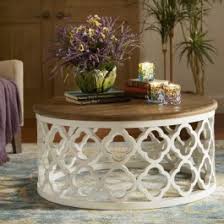 Shop for round white coffee table online at target. Bristol Floral Carved Round Coffee Table White