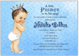 Prince Baby Shower Invitations Baby Shower