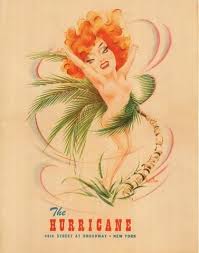 The Hurricane Nightclub New York 1940s Menu Art Chicago Artists Prints Art Prints