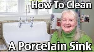 how to clean a porcelain sink / how to