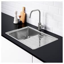Vattudalen Single Bowl Top Mount Sink Stainless Steel Ikea Inset Sink Sink Stainless Steel Kitchen Sink