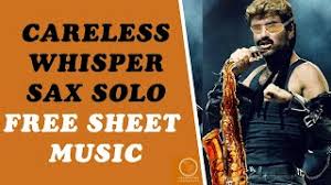 The style of the score is pop. Careless Whisper Sax Solo Lesson Free Sheet Music And Fingerings Youtube