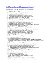 Doc Soal Cerdas Cermat Pengetahuan Umum Hatty Xd Academia Edu