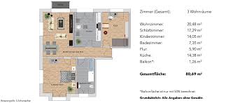 Mieten 2 zimmer wohnung köln hansaring. 3 Zimmer Wohnung Im 2 Obergeschoss Residenz118