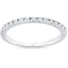 Be inspired by our designer engagement rings. Pompeii3 1 4ct Diamond Ring Stackable Engagement Womens Wedding Band 10k White Gold Target