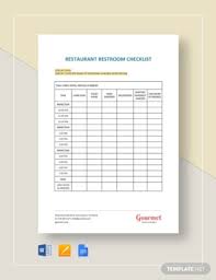 A supervisor's checklist for preparing for employee performance reviews. 10 Restroom Checklist Templates Google Docs Word Pages Pdf Free Premium Templates