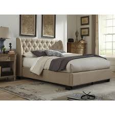 Maybe you would like to learn more about one of these? Levi King Size Tufted Storage Bed In Toast Linen Top Drawer Furniture