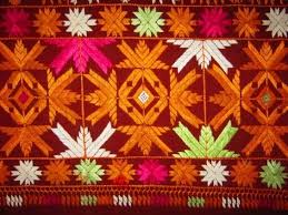 It is eventually given to her as a wedding gift and done on red khaddar, which is identical on both sides. Phulkari A Garden Galore