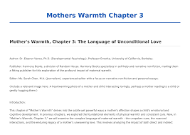 Mothers Warmth Chapter 3
