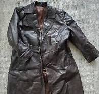 WW2 GERMAN ORIGINAL LUFTWAFFE OFFICERS BELTED SOFT LEATHER TRENCH COAT  EXCELLENT | eBay