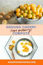 Ground Cherry Cape Gooseberry Compote Good Food Stories Recipe Gooseberry Recipes Ground Cherry Recipes Cape Gooseberry
