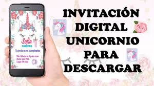 Invitacion Unicornio Editable Youtube Imagina encontrar en un solo lugar la mejor y mas completa lista de invitaciones gratis para descargar e imprimir. invitacion unicornio editable