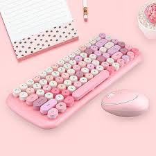 Candy Color Wireless Keyboard And Mouse Set Otaku Room Candy Colors Kawaii Room