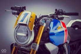 與市售採用hrc配色的honda車款不同 眼前這輛cb1000r的顏色更加強烈 honda cb honda sport bikes