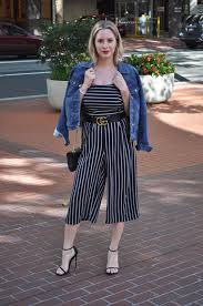 Black And White Striped Jumpsuit With Jacket Black Jumpsuit Denim Jacket Birthday Jumpsuit Fashion Black Jumpsuit