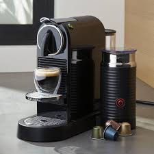 Available with the nespresso citiz, this machine is simple to use with its one button function and two attachments. Nespresso By De Longhi Citiz Black Espresso Machine With Milk Frother Reviews Crate And Barrel Capsule Coffee Machine Pod Coffee Machine Nespresso