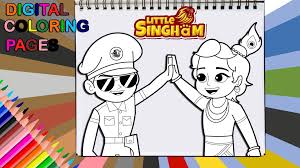 Make a fun coloring book out of family photos wi. Little Krishna And Little Singham High Five By Playhouse305 On Deviantart