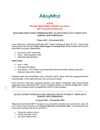 English is a relatively easy language to learn. Mrt Corp On Twitter Notice For Mrt Putrajaya Line Construction Activities At Taman Dato Demang Seri Kembangan 5 August 2020 3 November 2020 Kltu Https T Co Jhyxdyfcew