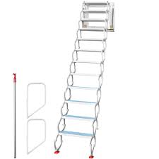 Shop scissor style attic stairs > Vevor Attic Steps Pull Down Attic Stairs 12 Steps Pulldown Attic Stair Vevor Us