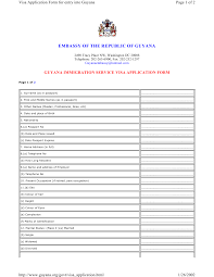 Do not sign form until you have read all the notes on page 1 photo passport. Washington Guyana Visa Application Form Embassy Of The Republic Of Guyana Download Printable Pdf Templateroller