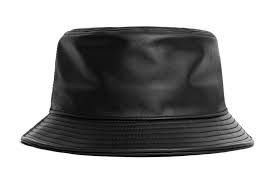 Black Leather Bucket Hat Leather Bucket Leather Hats Bucket Hat
